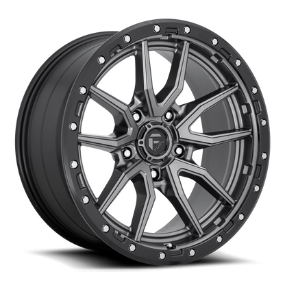 Fuel Off-Road Rebel D680 20x9 +20 5x150mm 110.1mm Matte Gunmetal Black Bead Ring