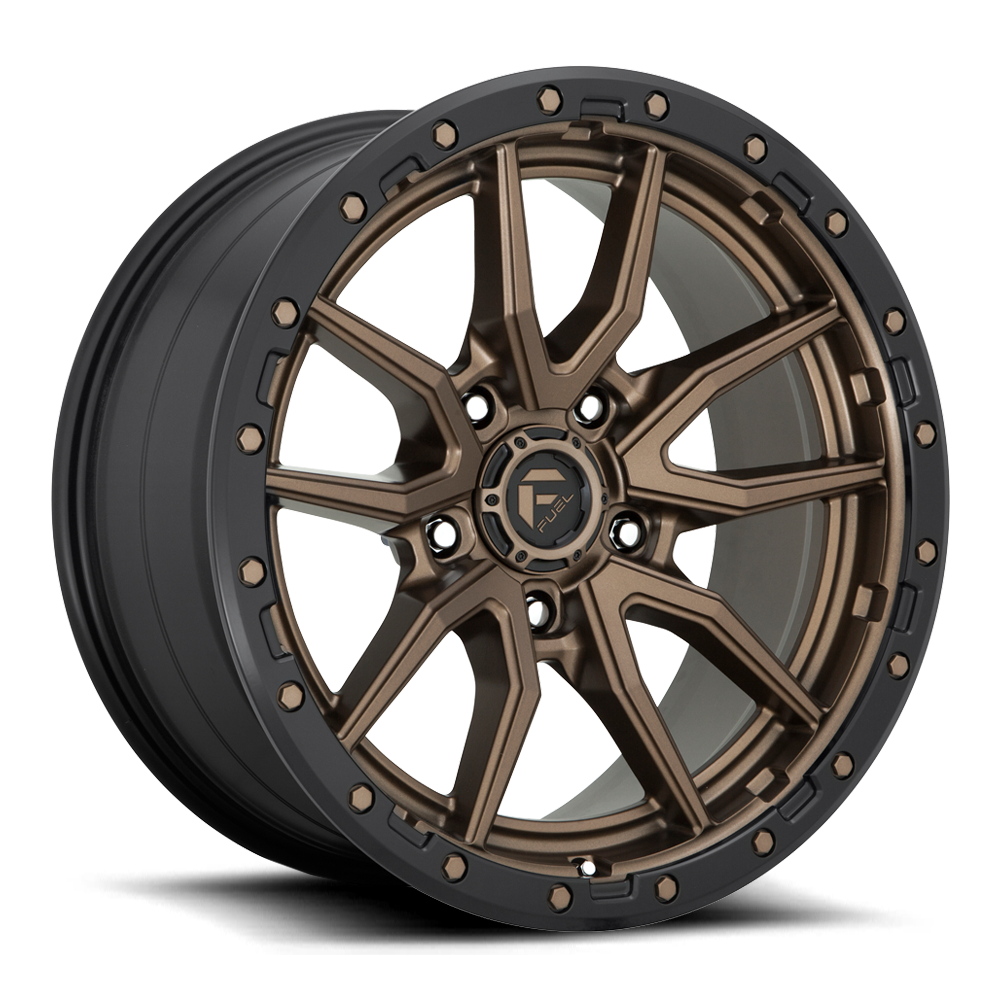 Fuel Off-Road Rebel D681 17x9 +1 5x127mm 71.5mm Matte Bronze Black Bead Ring