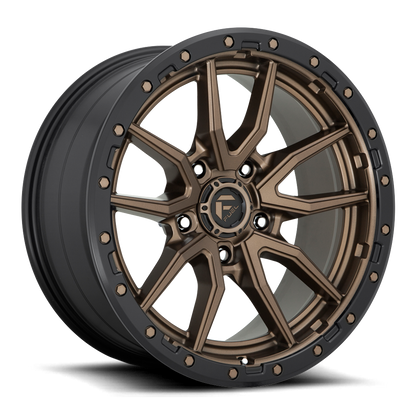Fuel Off-Road Rebel D681 17x9 +1 5x127mm 71.5mm Matte Bronze Black Bead Ring