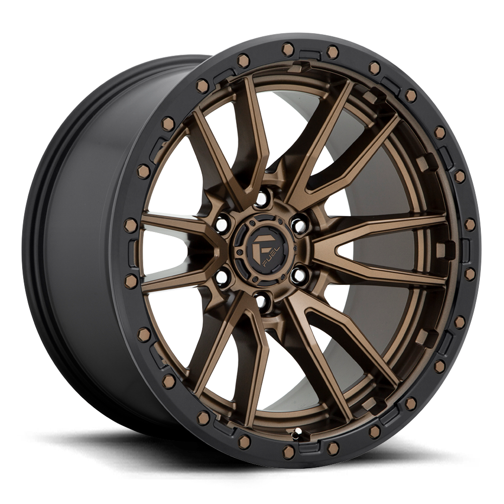 Fuel Off-Road Rebel D681 18x9 +20 6x114.3mm 66.06mm Matte Bronze Black Bead Ring