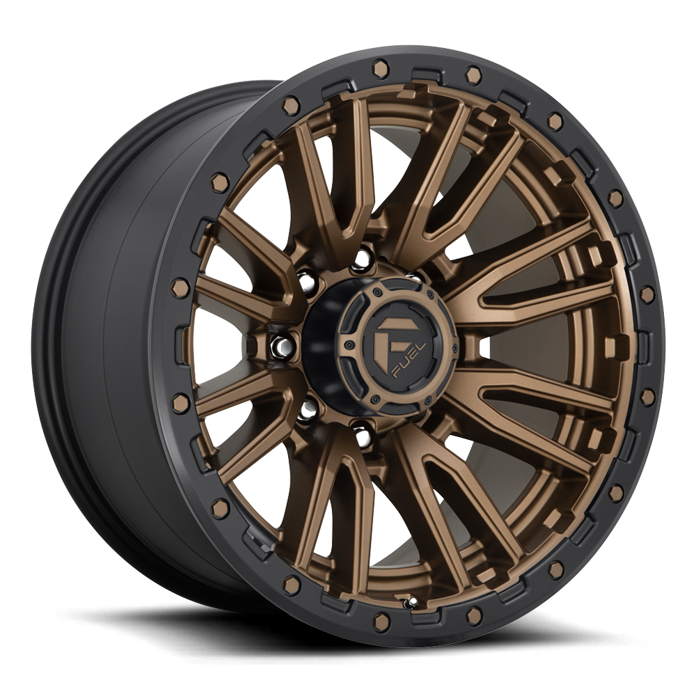 Fuel Off-Road Rebel D681 22x12 -44 8x165.1mm 125.1mm Matte Bronze Black Bead Ring