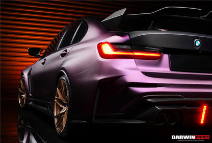 2021-UP BMW M3 G80 BKSSII Style Rear Bumper W/ Exhaust Tips - DarwinPRO Aerodynamics