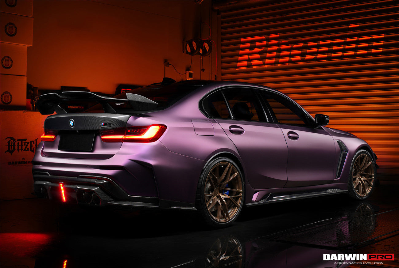 2021-UP BMW M3 G80 G20 BKSSII Style Carbon Fiber Trunk Spoiler - DarwinPRO Aerodynamics
