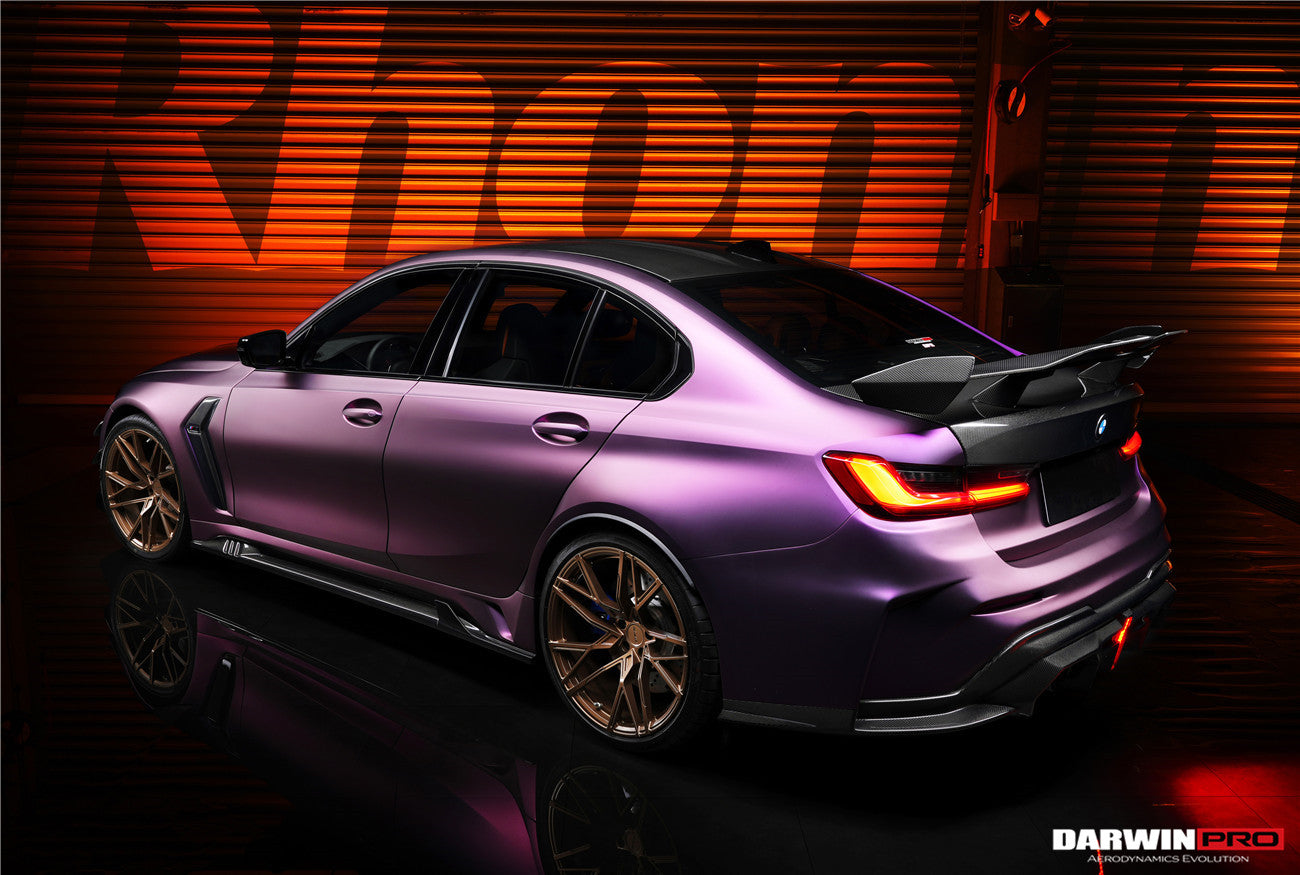 2021-UP BMW M3 G80 G20 BKSSII Style Carbon Fiber Trunk Spoiler - DarwinPRO Aerodynamics