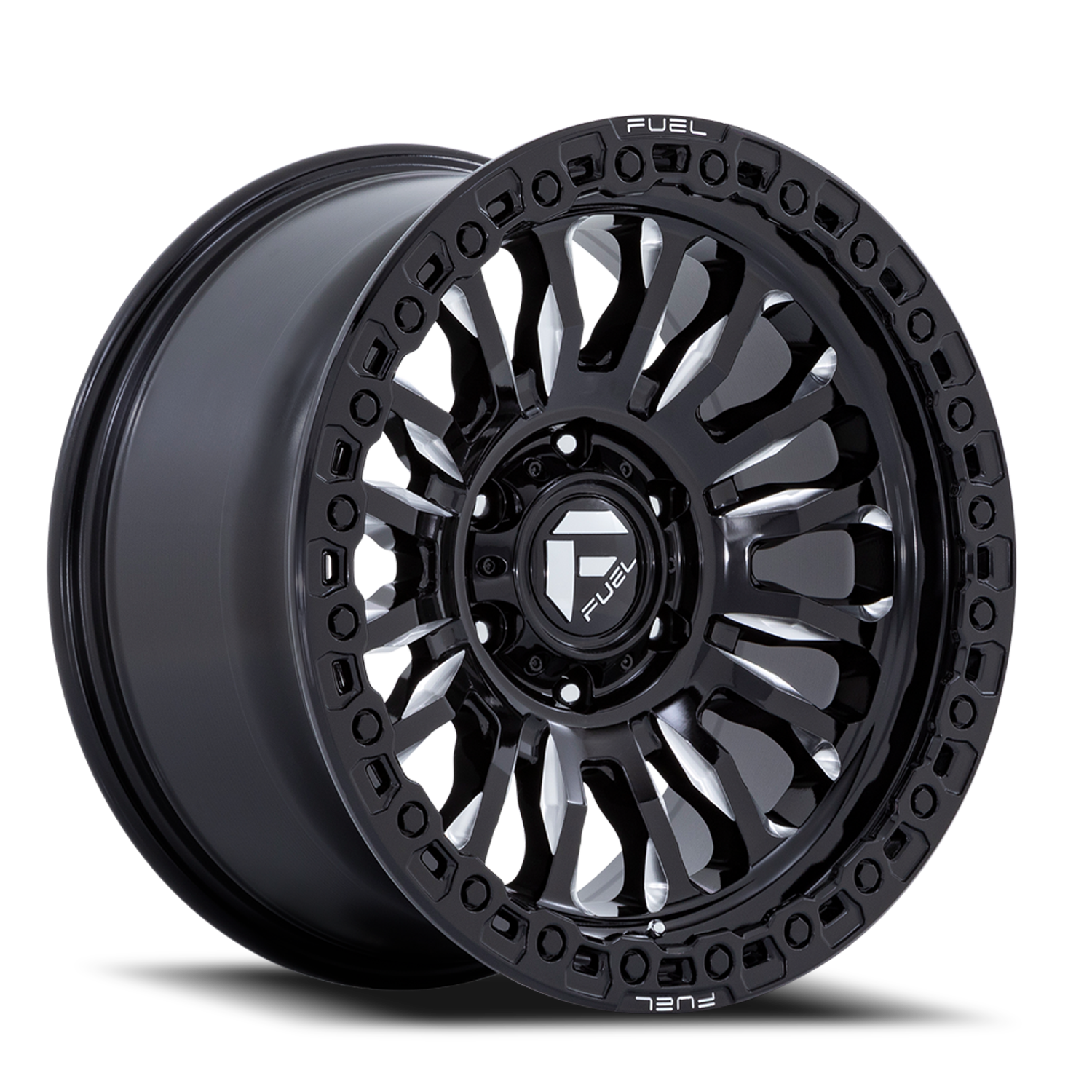 Fuel Off-Road Rincon SBL FC857BE 17x9 +1 8x165.1mm 125.1mm Gloss Black Milled