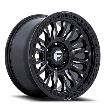 Fuel Off-Road Rincon SBL FC857BE 17x9 +1 8x165.1mm 125.1mm Gloss Black Milled