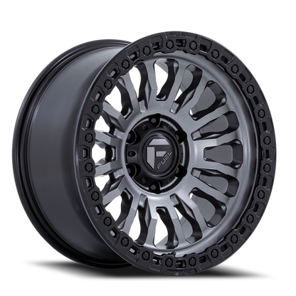 Fuel Off-Road Rincon SBL FC857AB 20x9 +1 8x180mm 124.2mm Matte Gunmetal Matte Black Lip