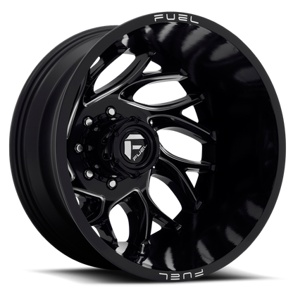 Fuel Off-Road Runner Dually D741 20x8.25 -202 8x200mm 142.2mm Gloss Black Milled