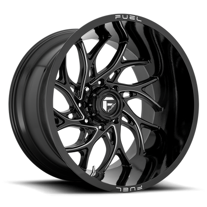 Fuel Off-Road Runner D741 22x12 -44 5x139.7mm 108mm Gloss Black Milled