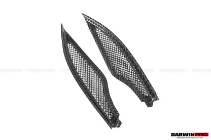 2017-2021 McLaren 720s Carbon Fiber Engine Hood Side Air Intake Vents - DarwinPRO Aerodynamics