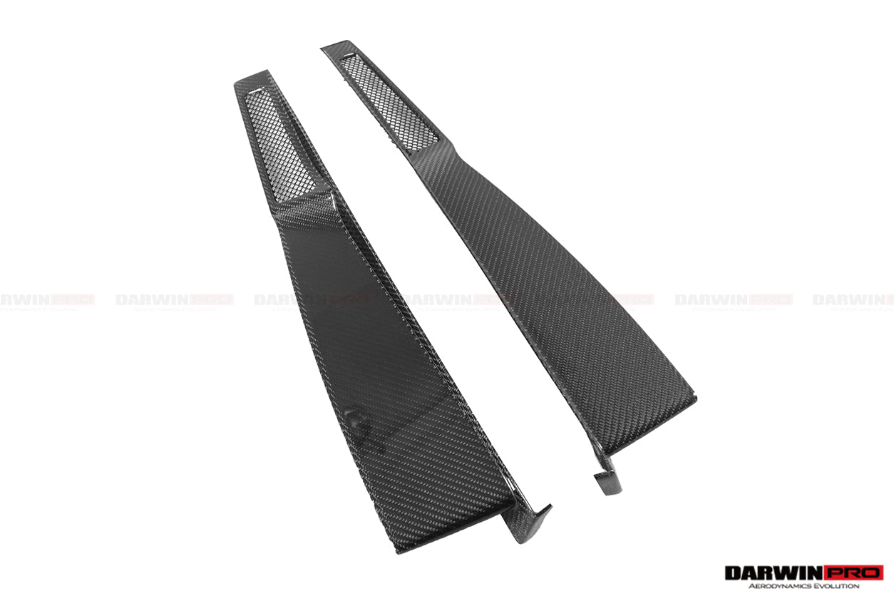 2017-2021 McLaren 720s Carbon Fiber Engine Hood Side Air Intake Vents - DarwinPRO Aerodynamics