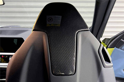 2021-UP BMW M4 & M3 G82 G83 G80 OE Style Carbon Fiber UP Seat-back Cover - Carbonado
