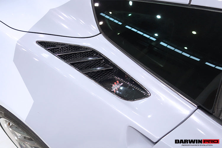 2013-2017 Corvette C7 Z51 Carbon Fiber Rear Quarter Panel Vents - DarwinPRO Aerodynamics