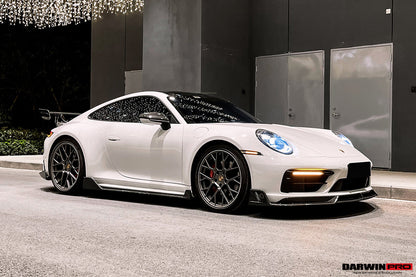 2019-2023 Porsche 911 992 Carrera/Targa S/4/4S SD-Sport Design Modl BKSS Style Front Lip - DarwinPRO Aerodynamics