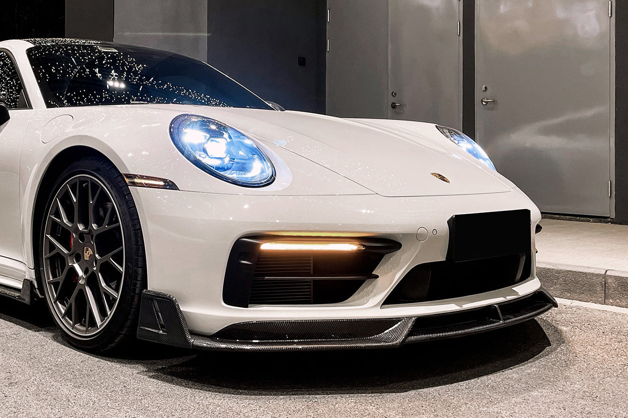 2019-2023 Porsche 911 992 Carrera/Targa S/4/4S SD-Sport Design Modl BKSS Style Front Lip - DarwinPRO Aerodynamics