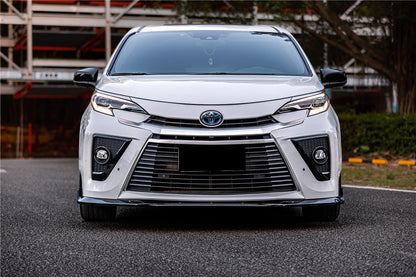 2021-UP Toyota GR SIENNA CA-II Style PP Material Front Bumper With Light - Carbonado