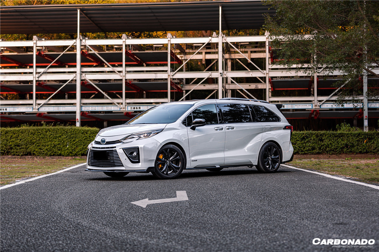 2021-UP Toyota GR SIENNA CA-II Style PP Material Front Bumper With Light - Carbonado
