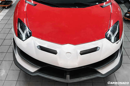 2011-2021 Lamborghini Aventador LP700 LP740 LP750 Coupe/Roadster SVJ Style Part Dry Carbon Fiber Front Bumper - Carbonado