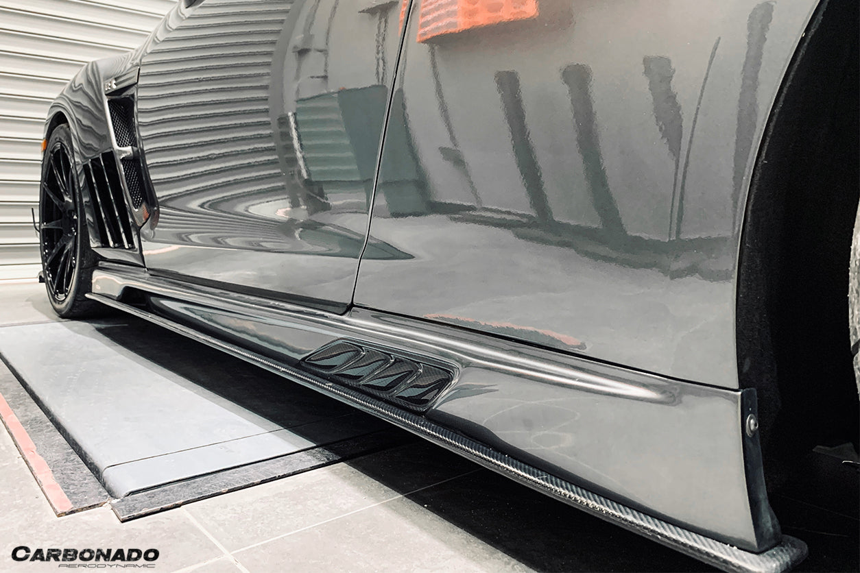 2008-2022 Nissan GTR R35 CBA/DBA/EBA VA Style Side Skirts - Carbonado