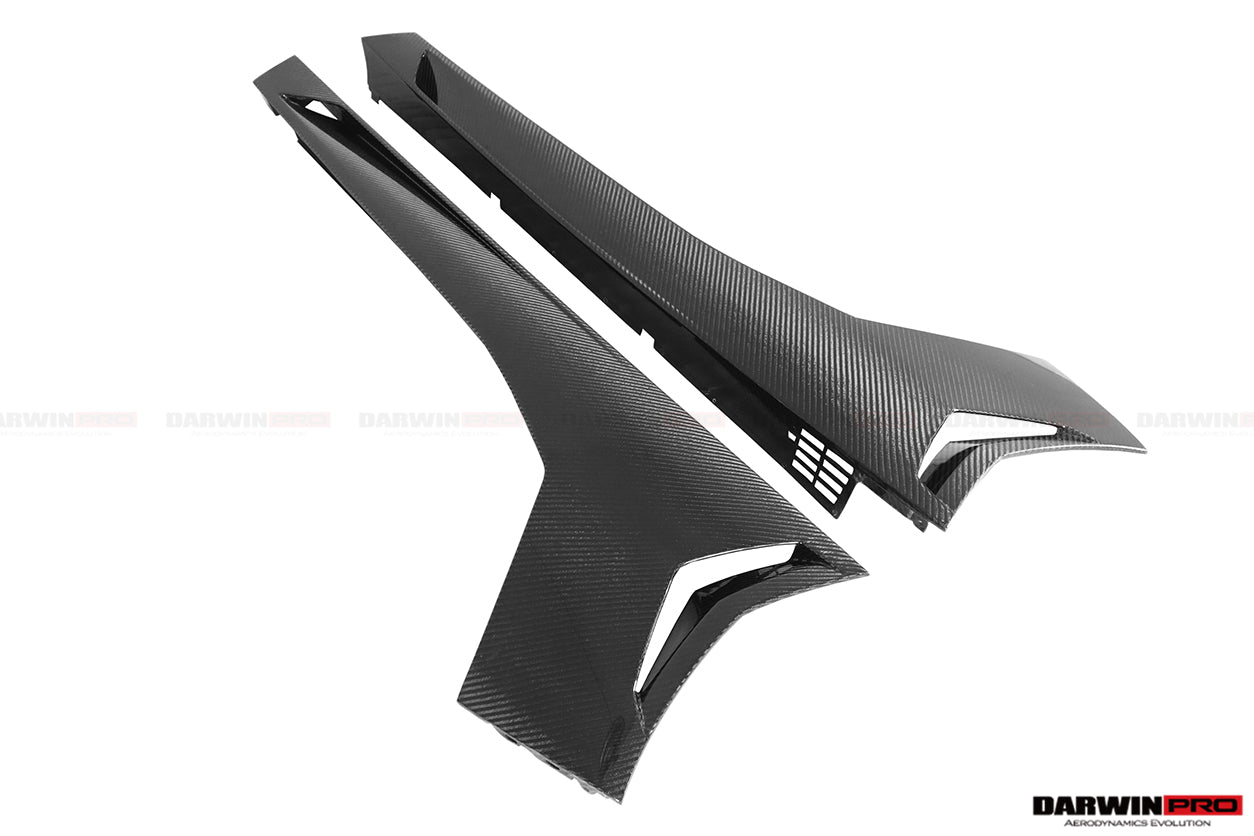 2011-2021 Lamborghini Aventador LP700 LP740 Coupe/Roadster Carbon Fiber Side Skirts - DarwinPRO Aerodynamics