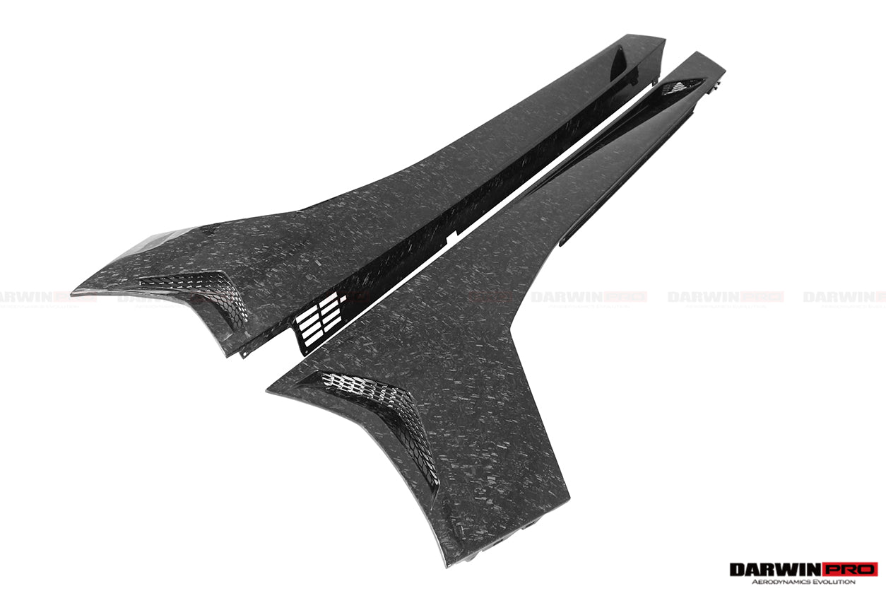 2011-2021 Lamborghini Aventador LP700 LP740 Coupe/Roadster Carbon Fiber Side Skirts - DarwinPRO Aerodynamics