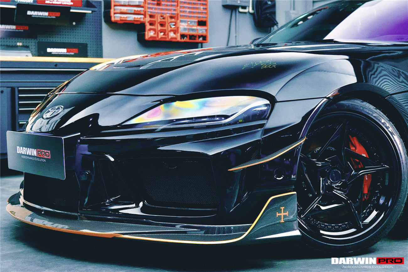 2019-UP Toyota GR Supra (J29/DB) A90 A91 BKSSII Style Partial Carbon Fiber Front Bumper - DarwinPRO Aerodynamics