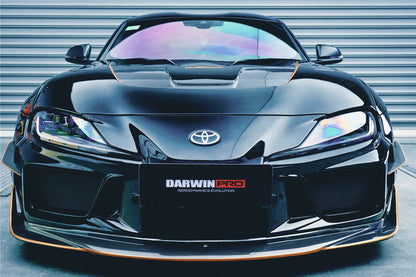 2019-UP Toyota GR Supra (J29/DB) A90 A91 BKSSII Style Partial Carbon Fiber Front Bumper - DarwinPRO Aerodynamics