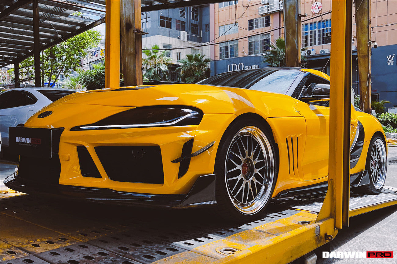 2019-UP Toyota GR Supra (J29/DB) A90 A91 BKSSII Style Partial Carbon Fiber Front Bumper - DarwinPRO Aerodynamics