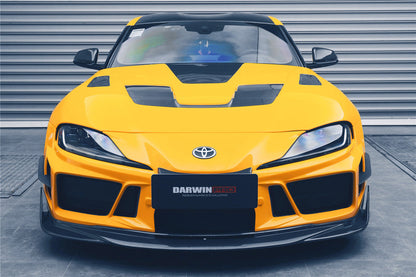 2019-UP Toyota GR Supra (J29/DB) A90 A91 BKSSII Style Partial Carbon Fiber Front Bumper - DarwinPRO Aerodynamics