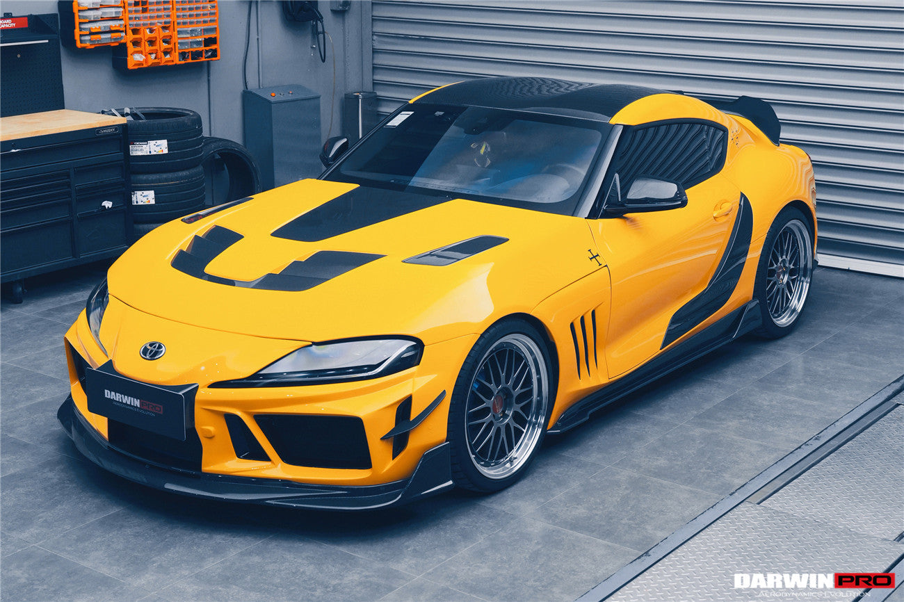 2019-UP Toyota GR Supra (J29/DB) A90 A91 BKSSII Style Partial Carbon Fiber Front Bumper - DarwinPRO Aerodynamics