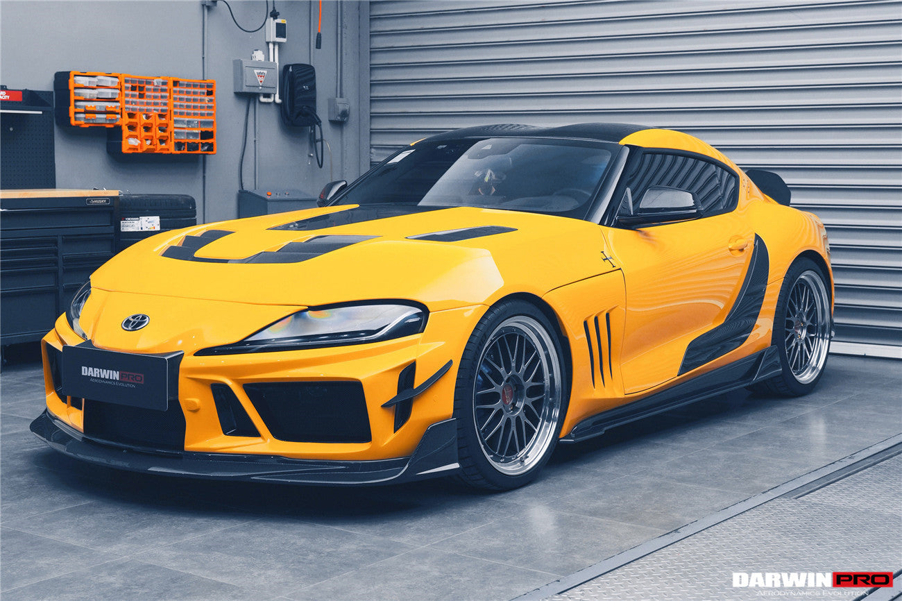 2019-UP Toyota GR Supra (J29/DB) A90 A91 BKSSII Style Partial Carbon Fiber Front Bumper - DarwinPRO Aerodynamics