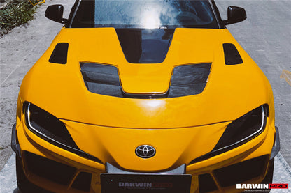 2019-UP Toyota GR Supra (J29/DB) A90 A91 BKSSII Style Carbon Fiber Hood - DarwinPRO Aerodynamics