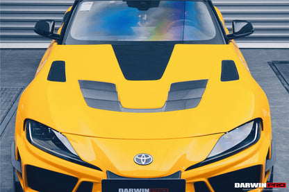 2019-UP Toyota GR Supra (J29/DB) A90 A91 BKSSII Style Carbon Fiber Hood - DarwinPRO Aerodynamics