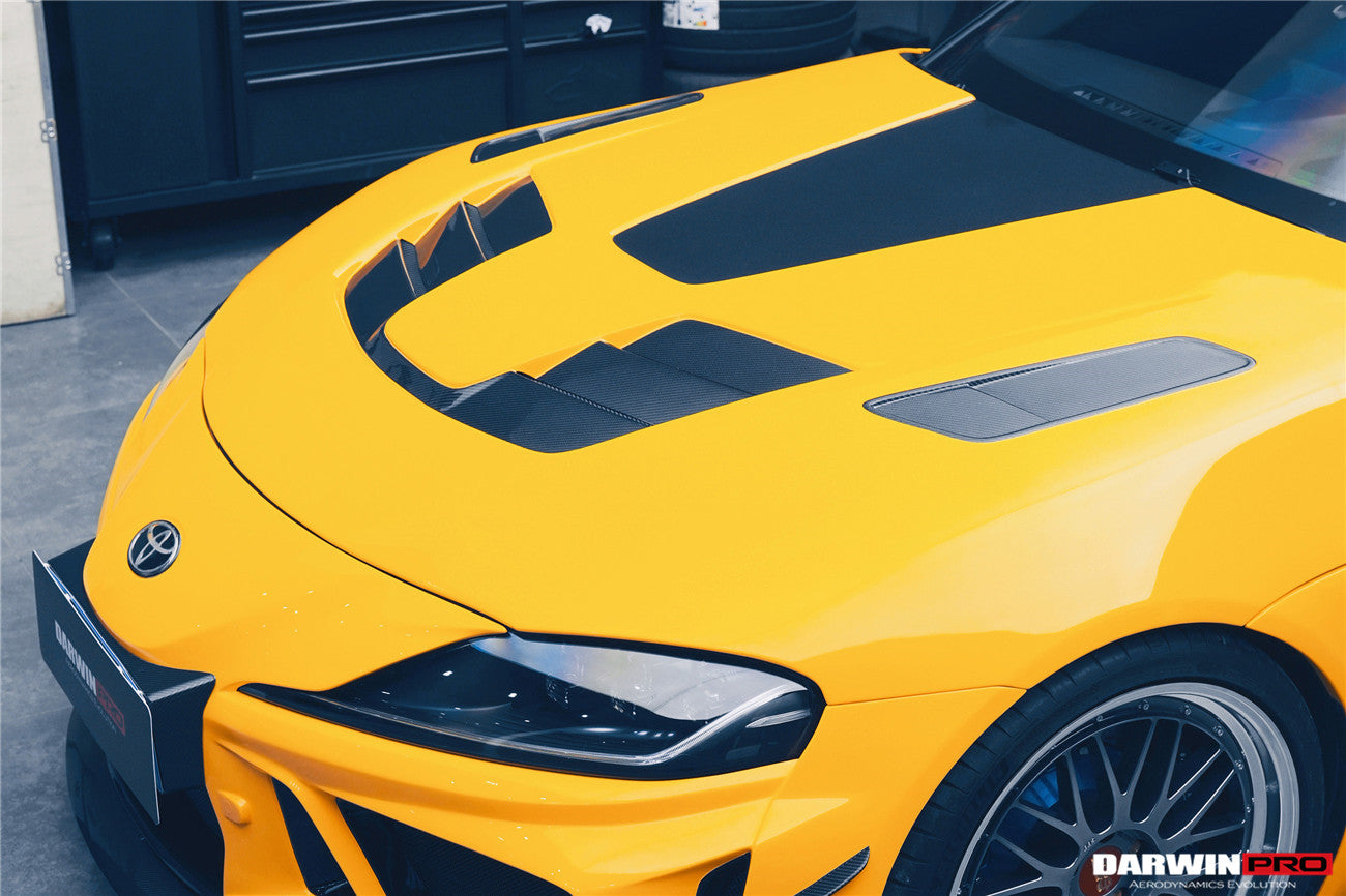 2019-UP Toyota GR Supra (J29/DB) A90 A91 BKSSII Style Carbon Fiber Hood - DarwinPRO Aerodynamics