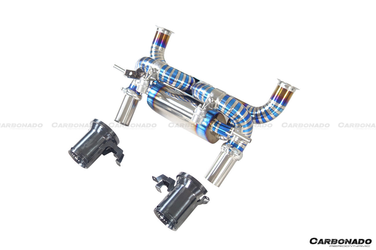 2011-2021 Lamborghini Aventador LP700 LP740 LP750 Coupe/Roadster SVJ Style Exhaust System - Carbonado
