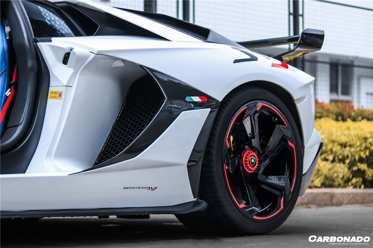 2011-2021 Lamborghini Aventador LP700 LP740 LP750 Coupe/Roadster SVJ Style Part Dry Carbon Fiber Side Skirts - Carbonado