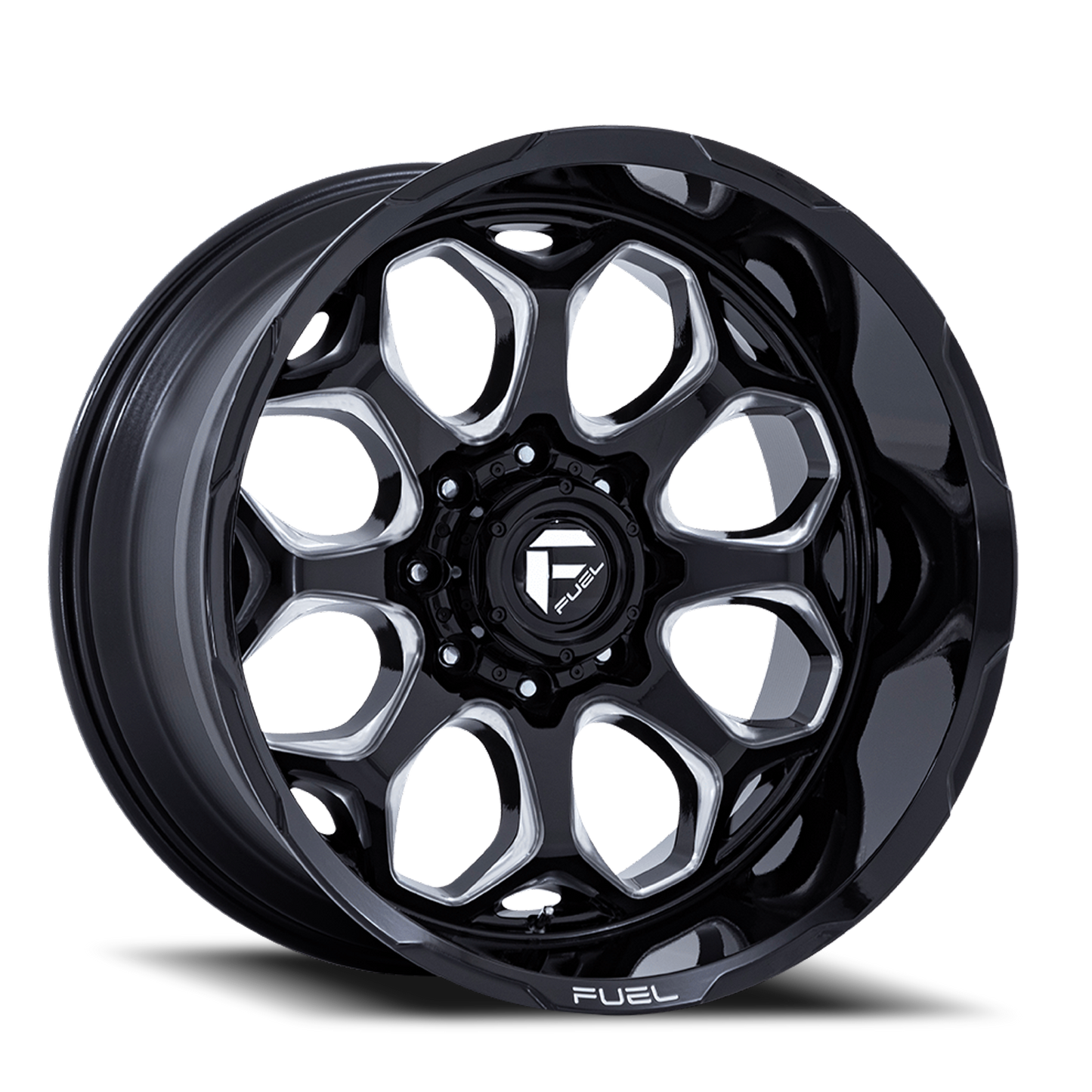 Fuel Off-Road Scepter FC862 BE 22x12 -44 5x127mm 71.5mm Gloss Black Milled