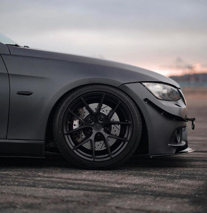 19" Aodhan AFF7 Matte Black 5x112 ( Square Setup ) ( Set of 4 )