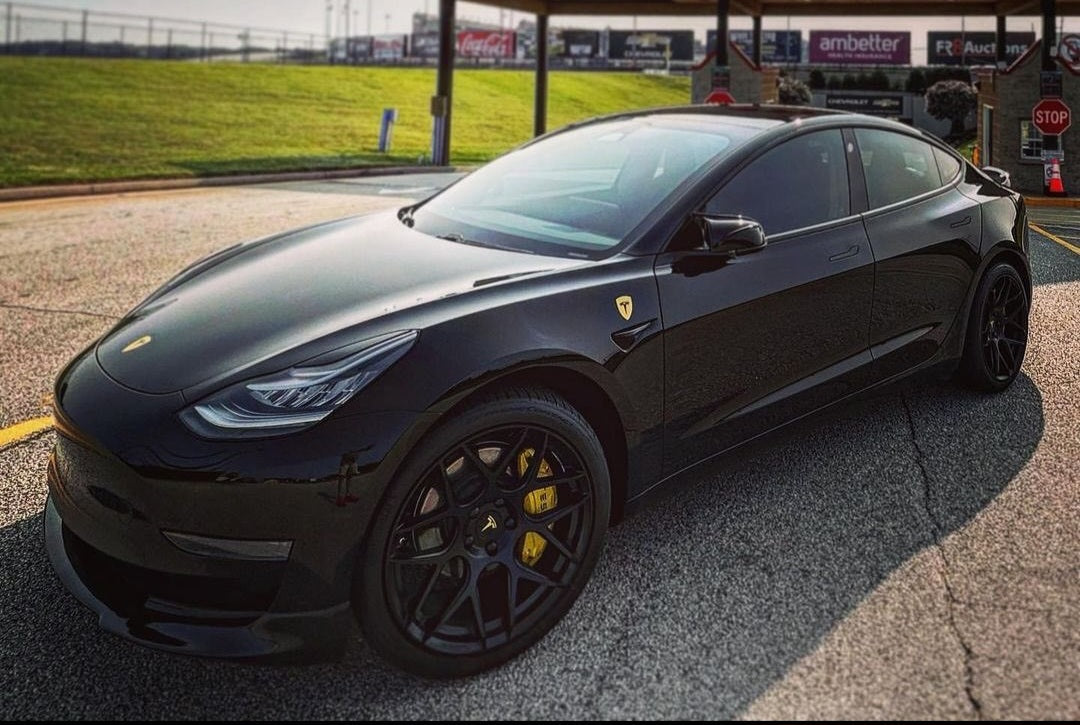 19" Aodhan AFF2 Matte Black 5x112 ( Staggered Setup ) ( Set of 4 )