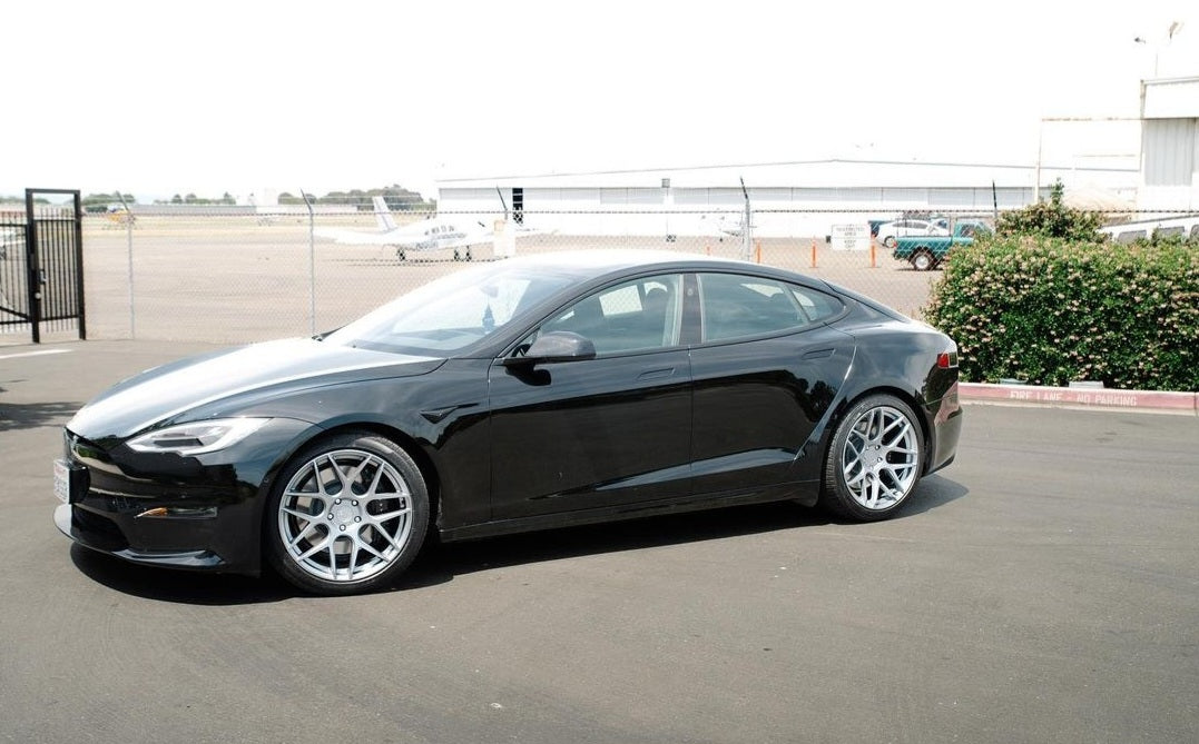 Aodhan AFF2 Gloss Silver Machined Face - 19x8.5 +35 / 19x9.5 +35 5x112 (Staggered Set of 4)
