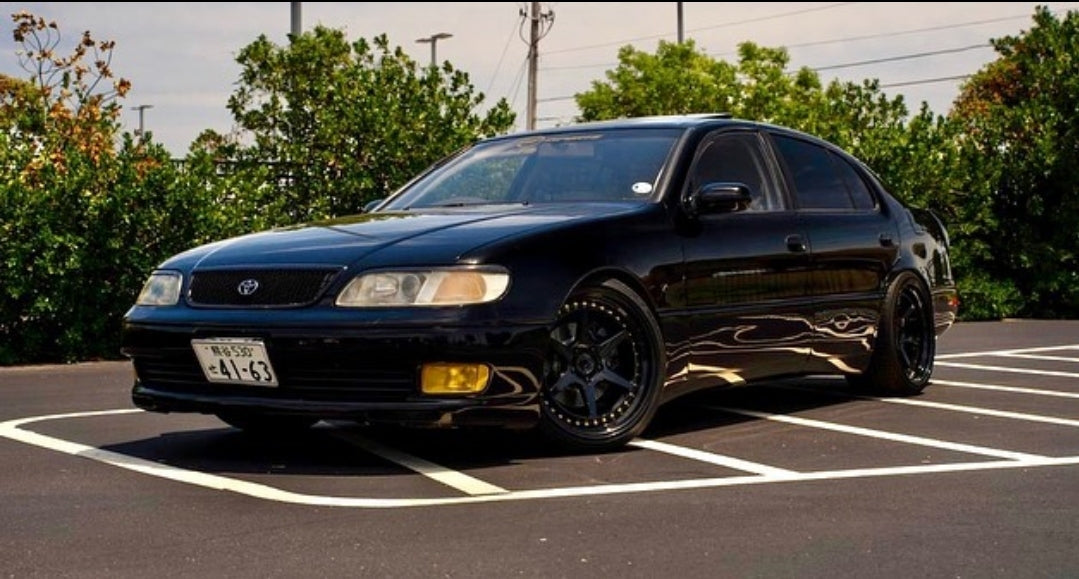 Aodhan DS09 Gloss Black W /Gold Rivets - 18x8.5 +35 5x100 (Square Set of 4)