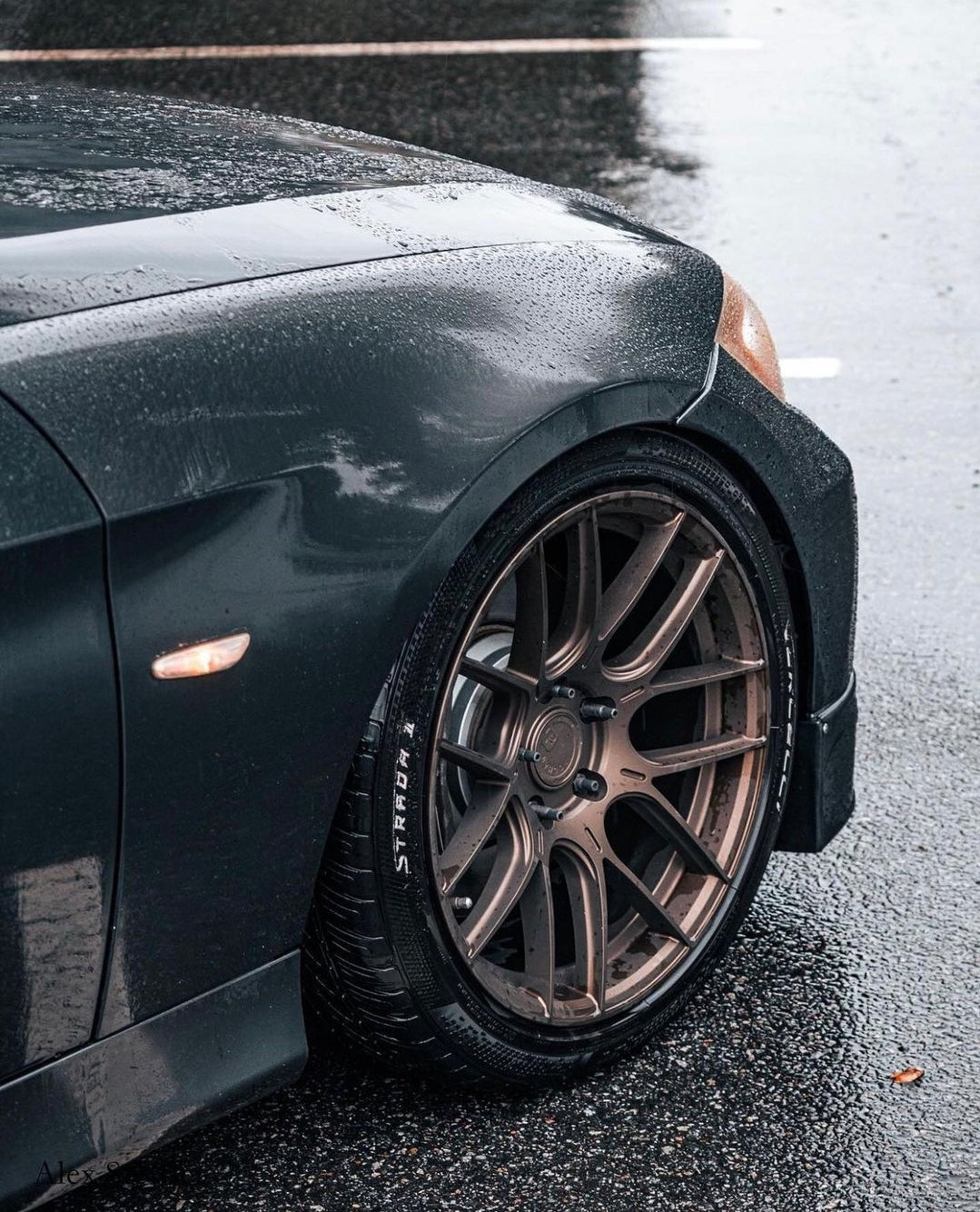 Aodhan AH-X Matte Bronze - 19x9.5 +35 5x114.3 (Square Set of 4)