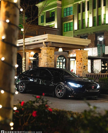 Aodhan AH08 Hyper Black - 18x8.5 +35 5x100 (Square Set of 4)