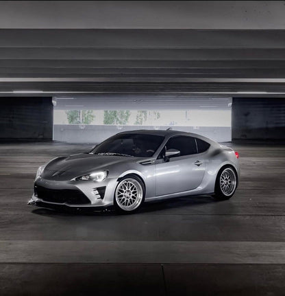 Aodhan AH02 Silver w/ Machined Lip - 19x8.5 +35 / 19x9.5 +30 5x114.3 (Staggered Set of 4)
