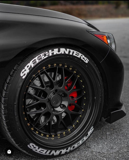 Aodhan AH02 Gloss Black ( Gold Rivet) - 19x8.5 +35 5x120 (Square Set of 4)