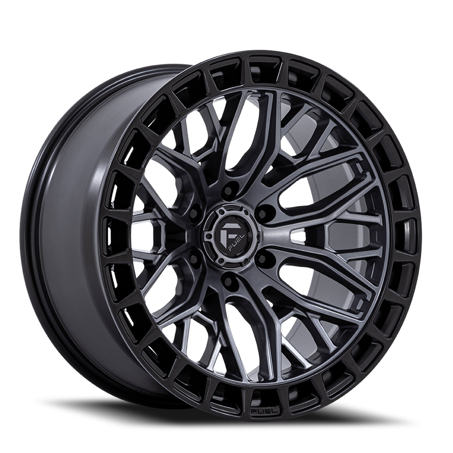 Fuel Off-Road Sigma FC869 AB 17x9 +1 6x139.7mm 106.1mm Matte Gunmetal Matte Black Lip