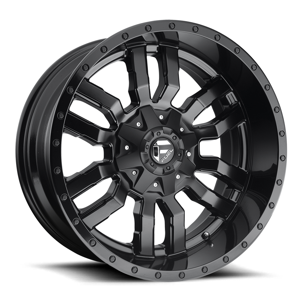 Fuel Off-Road Sledge D596 20x9 +35 5x114.3/5x120mm 72.56mm Matte Black Gloss Black Lip