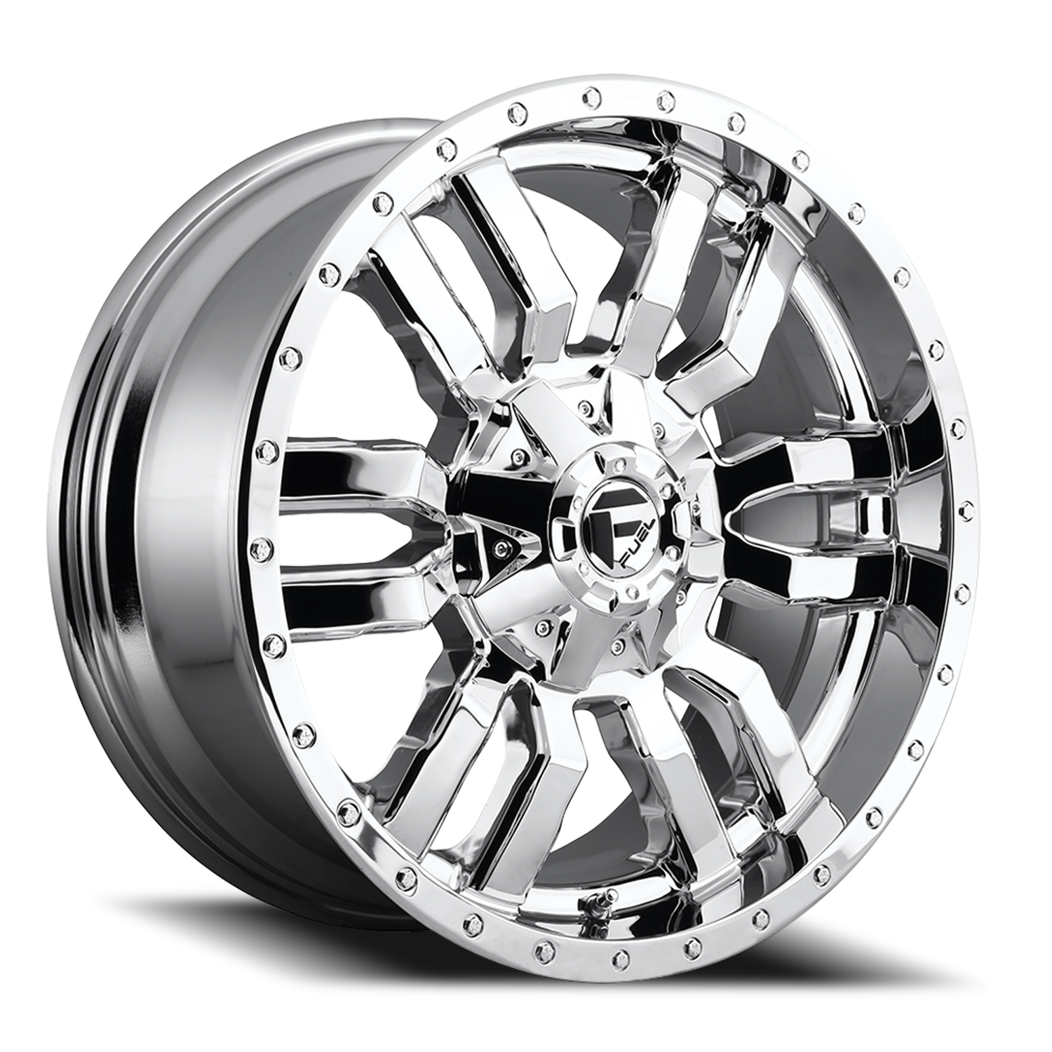 Fuel Off-Road Sledge D631 20x9 +20 8x180mm 124.2mm Chrome Chrome Plated