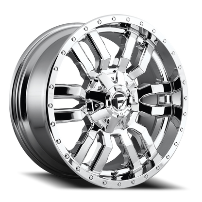 Fuel Off-Road Sledge D631 20x9 +20 8x180mm 124.2mm Chrome Chrome Plated