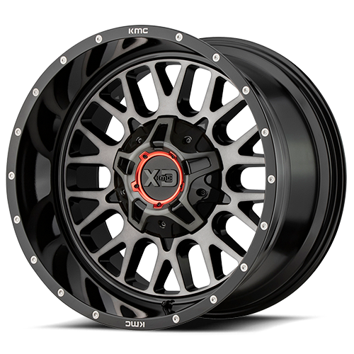 XD Series Wheels Snare XD842 GB-GT 20x10 -18 5x127/5x139.7mm 78.3mm Gloss Black Gray Tint
